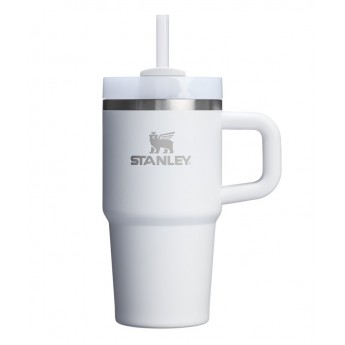 Термокружка STANLEY QUENCHER H2.0 0,59L (10-13991-002) с трубочкой, белая